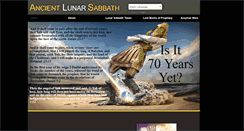 Desktop Screenshot of ancientlunarsabbath.com